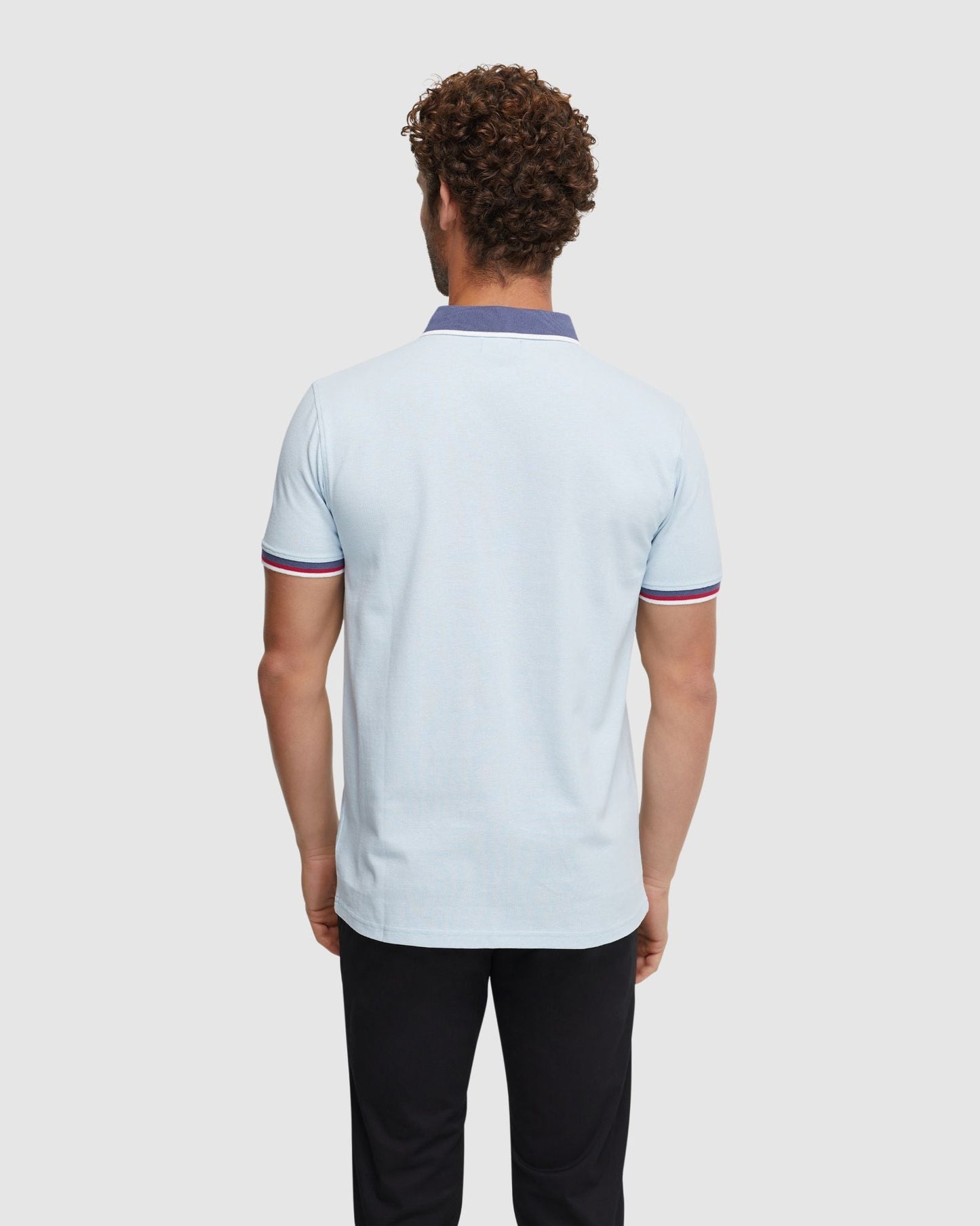 Cam Contrast Collar Pique Polo