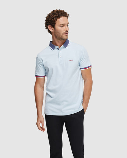 Cam Contrast Collar Pique Polo