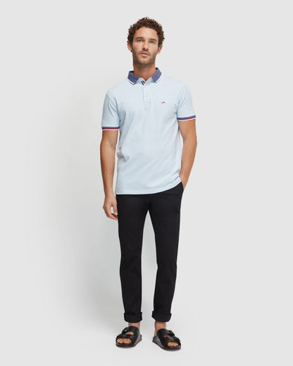 Cam Contrast Collar Pique Polo