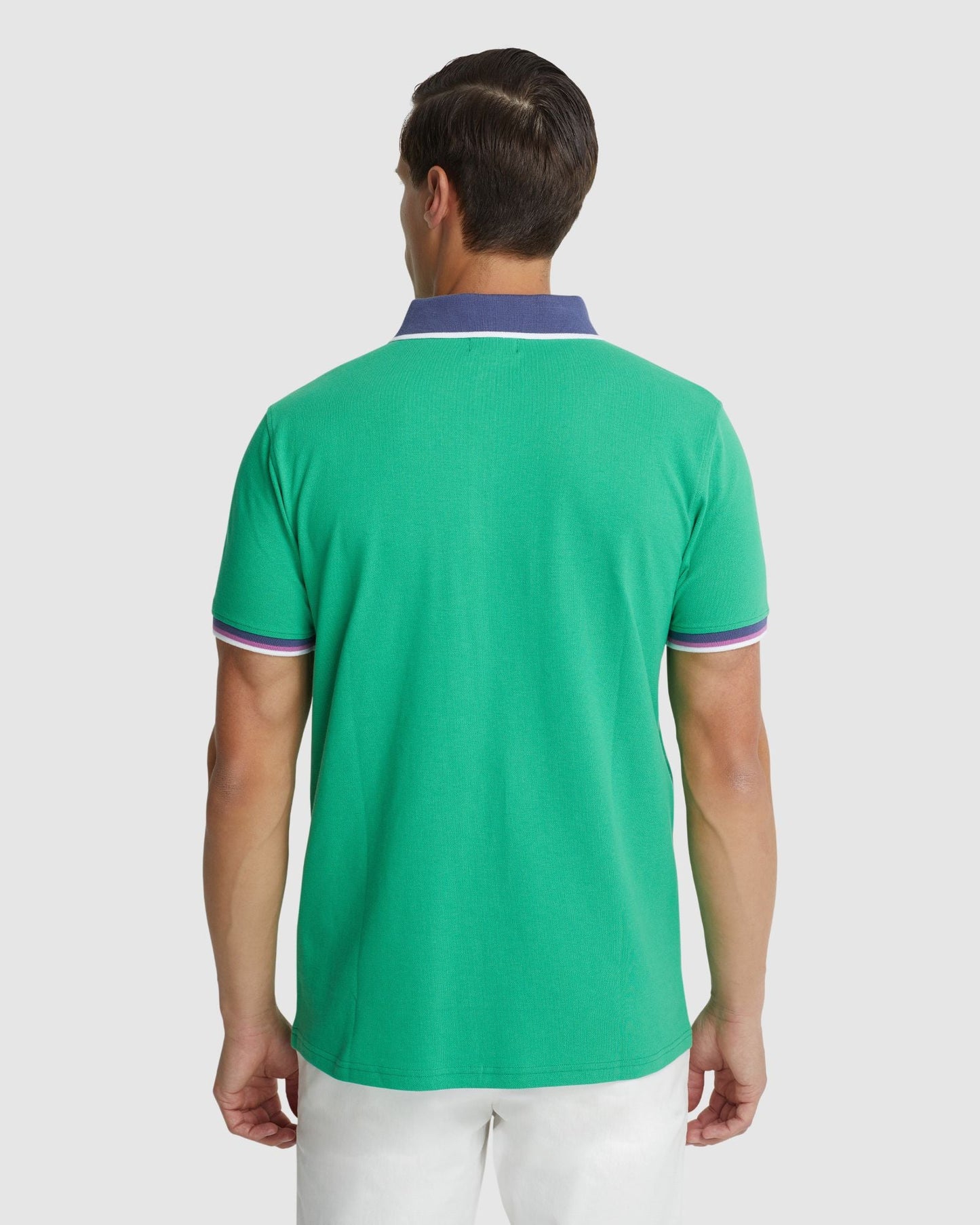 Cam Contrast Collar Pique Polo