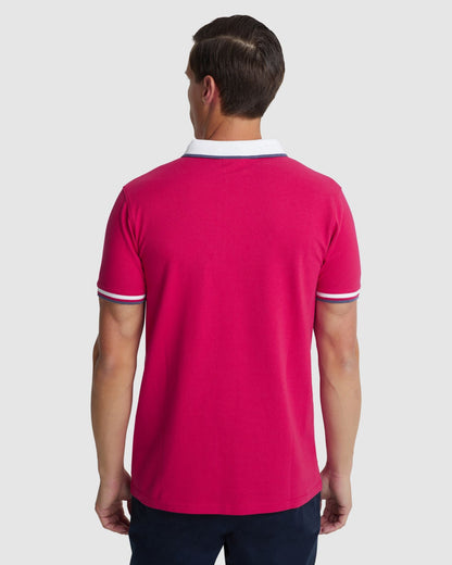 Cam Contrast Collar Pique Polo