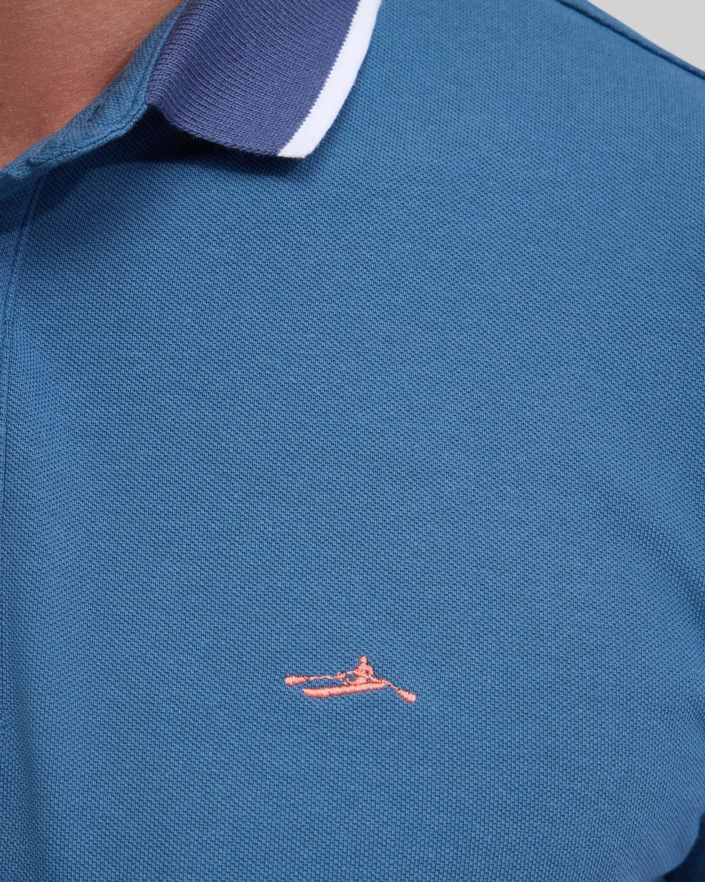 Cam Contrast Collar Pique Polo