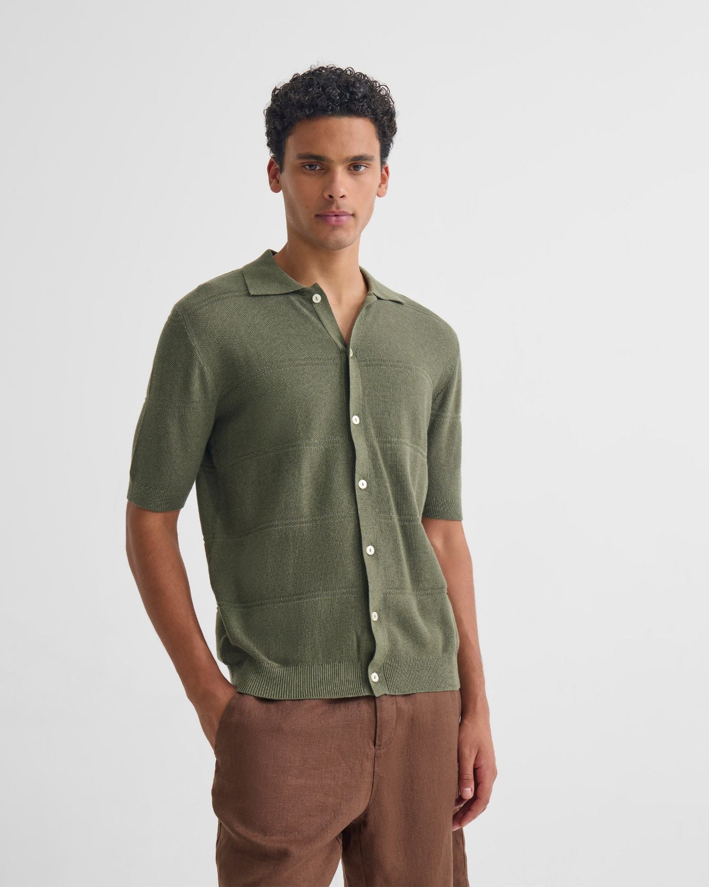Jack Knitted Button Up Shirt