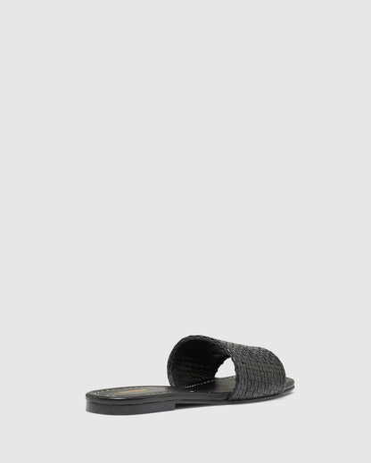 Ayla Woven Leather Slide