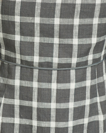 Cilly Check Linen Mini Dress