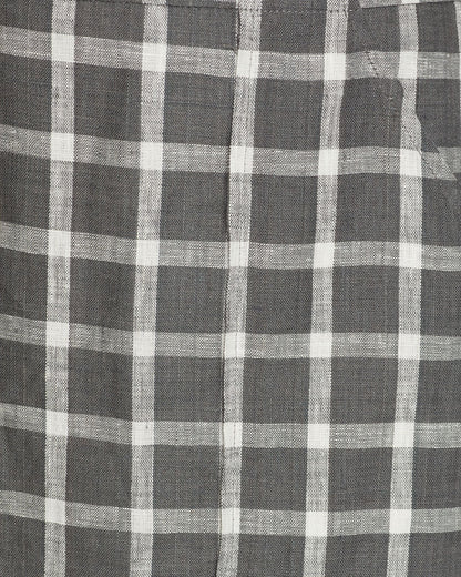 Darcy Check Linen Mini Skirt