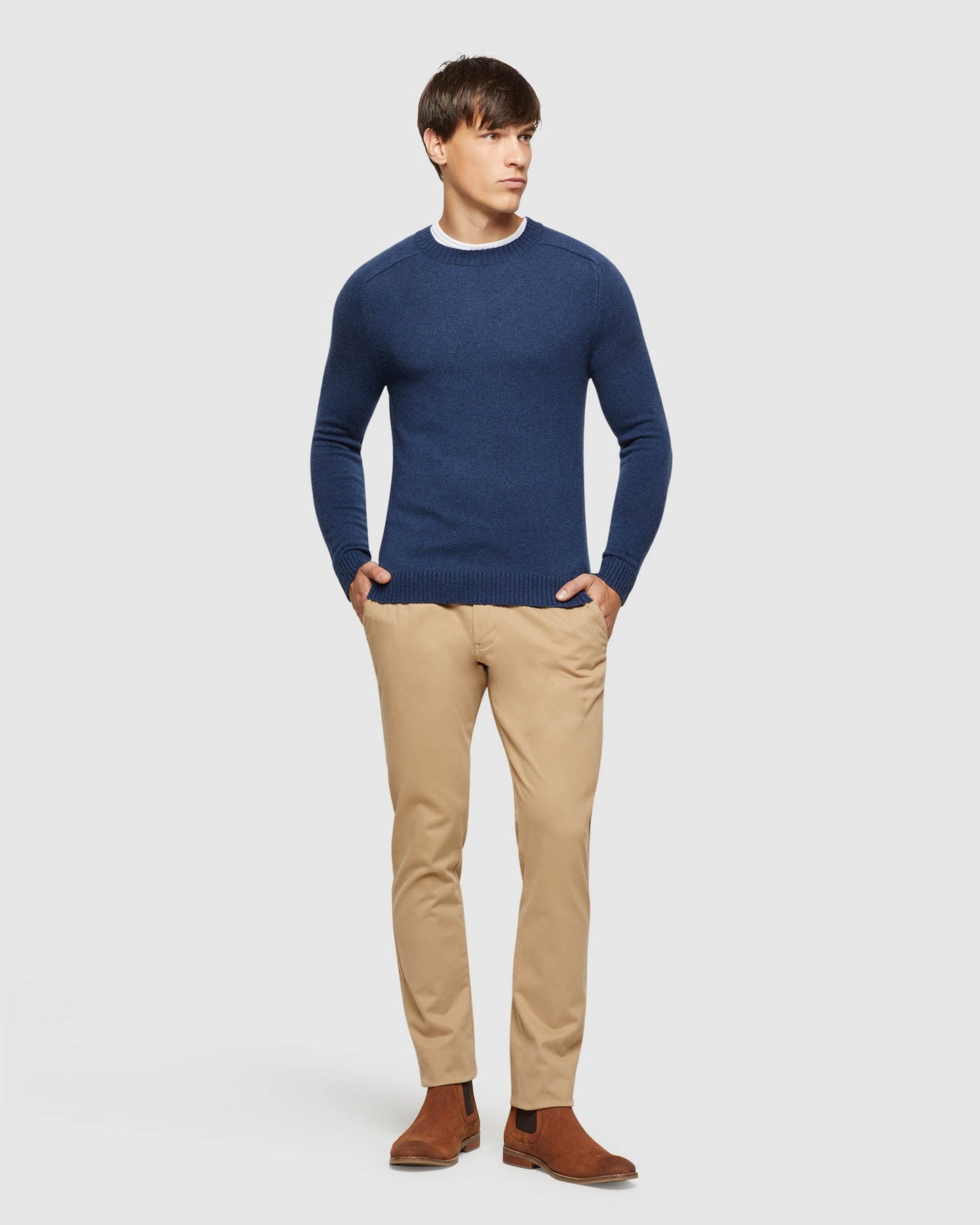Ritchie Crew Neck Lambswool Knit