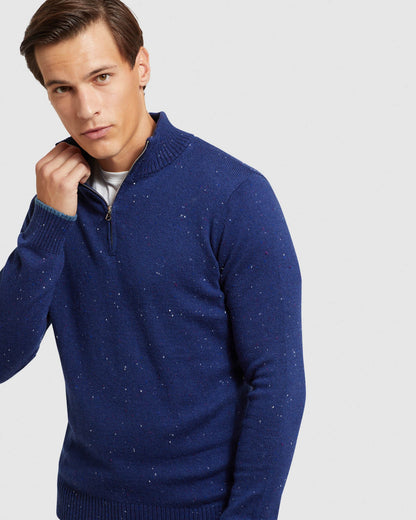 Micky Donegal Zip Collar Knit