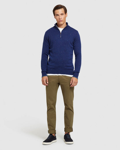 Micky Donegal Zip Collar Knit