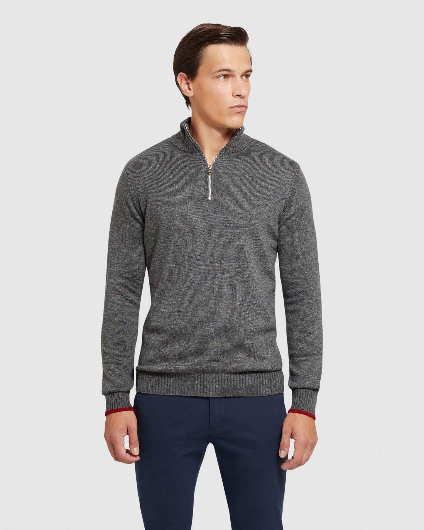 Micky Donegal Zip Collar Knit