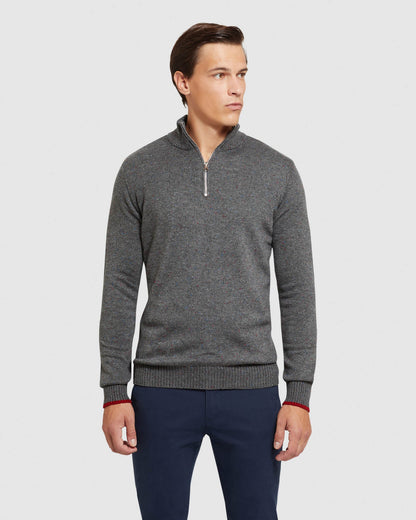 Micky Donegal Zip Collar Knit