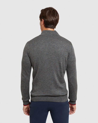 Micky Donegal Zip Collar Knit