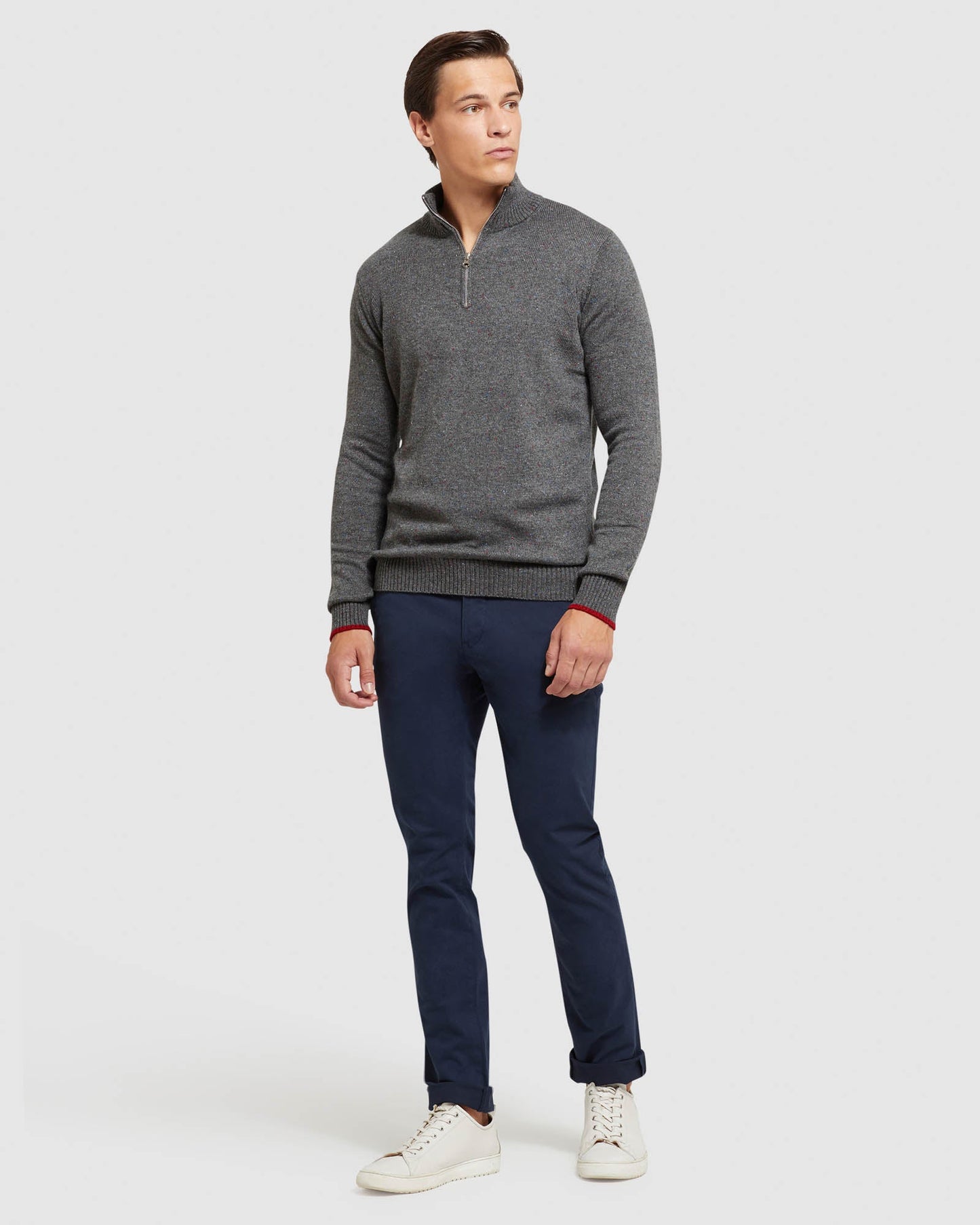Micky Donegal Zip Collar Knit
