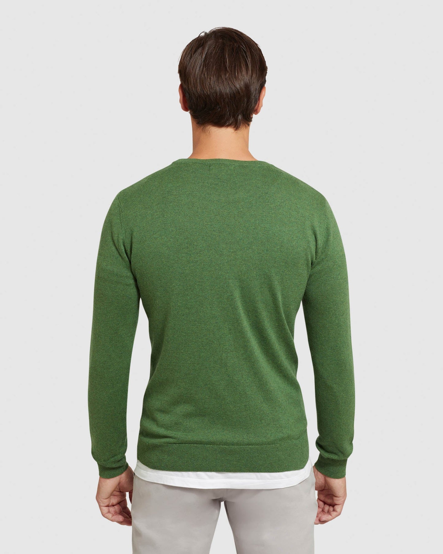 Crew Neck Cotton Cashmere Pullover