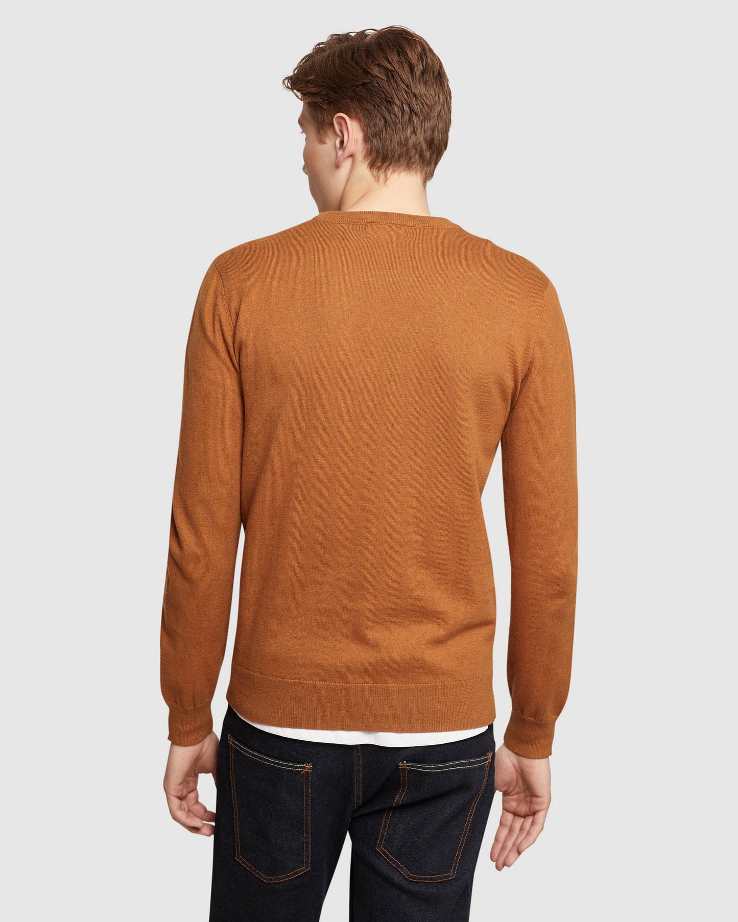 Crew Neck Cotton Cashmere Pullovr