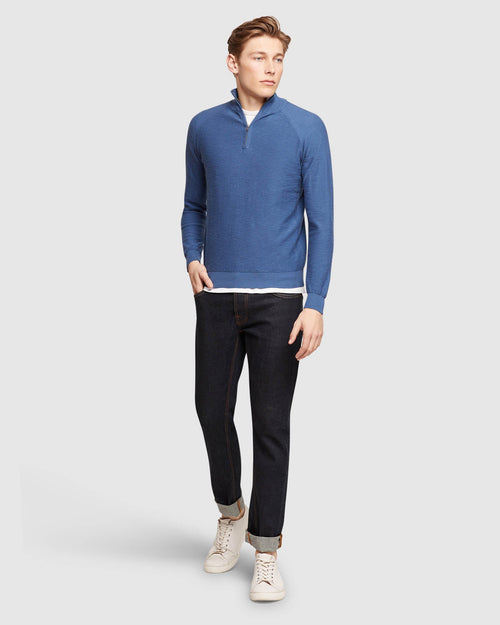 Bart Zip Neck Knit