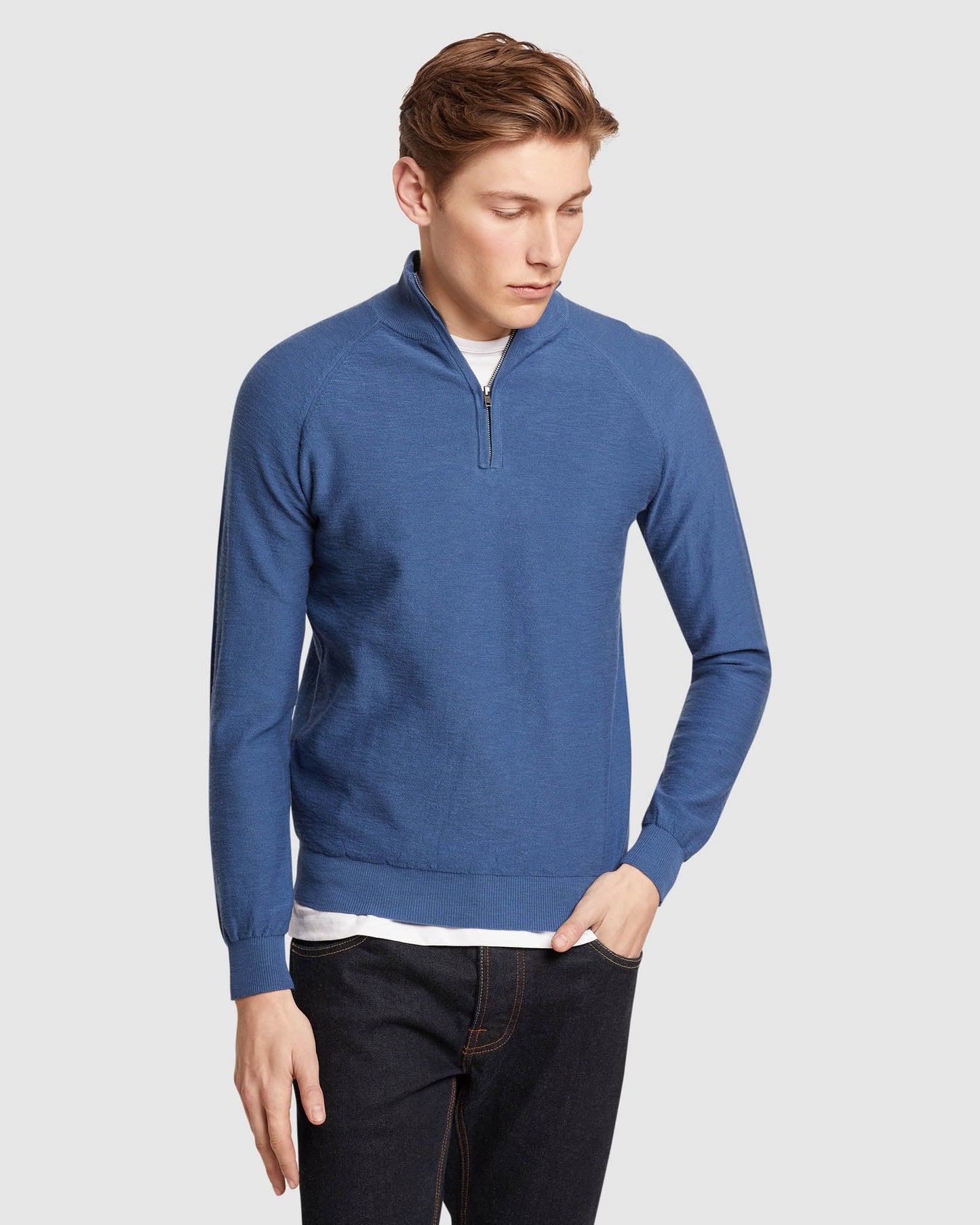 Bart Zip Neck Knit
