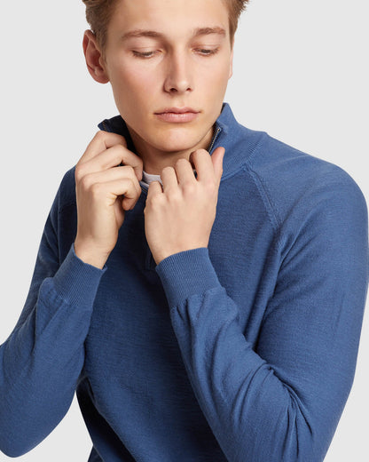 Bart Zip Neck Knit