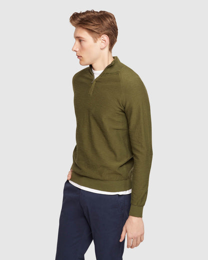 Bart Zip Neck Knit