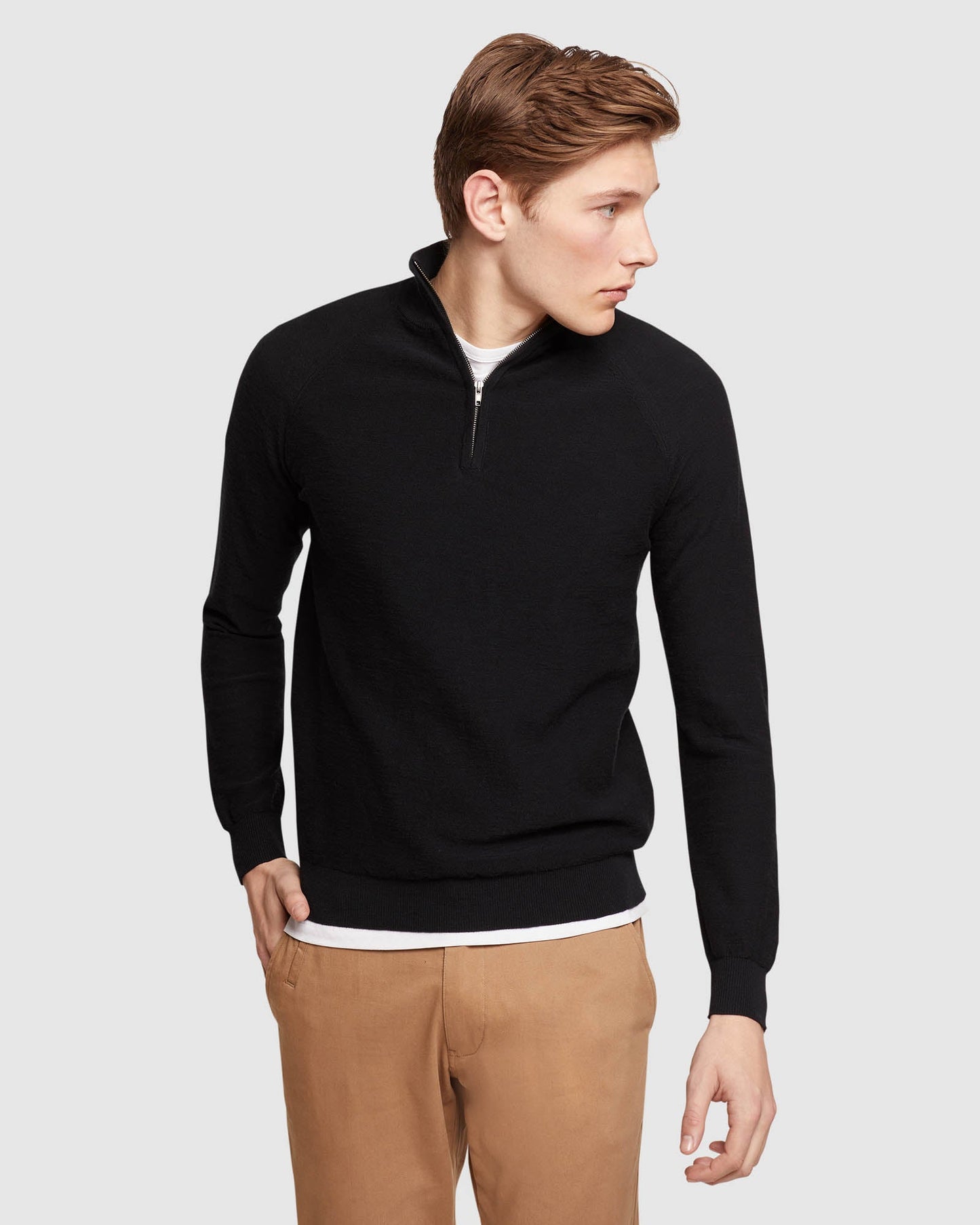Bart Zip Neck Knit