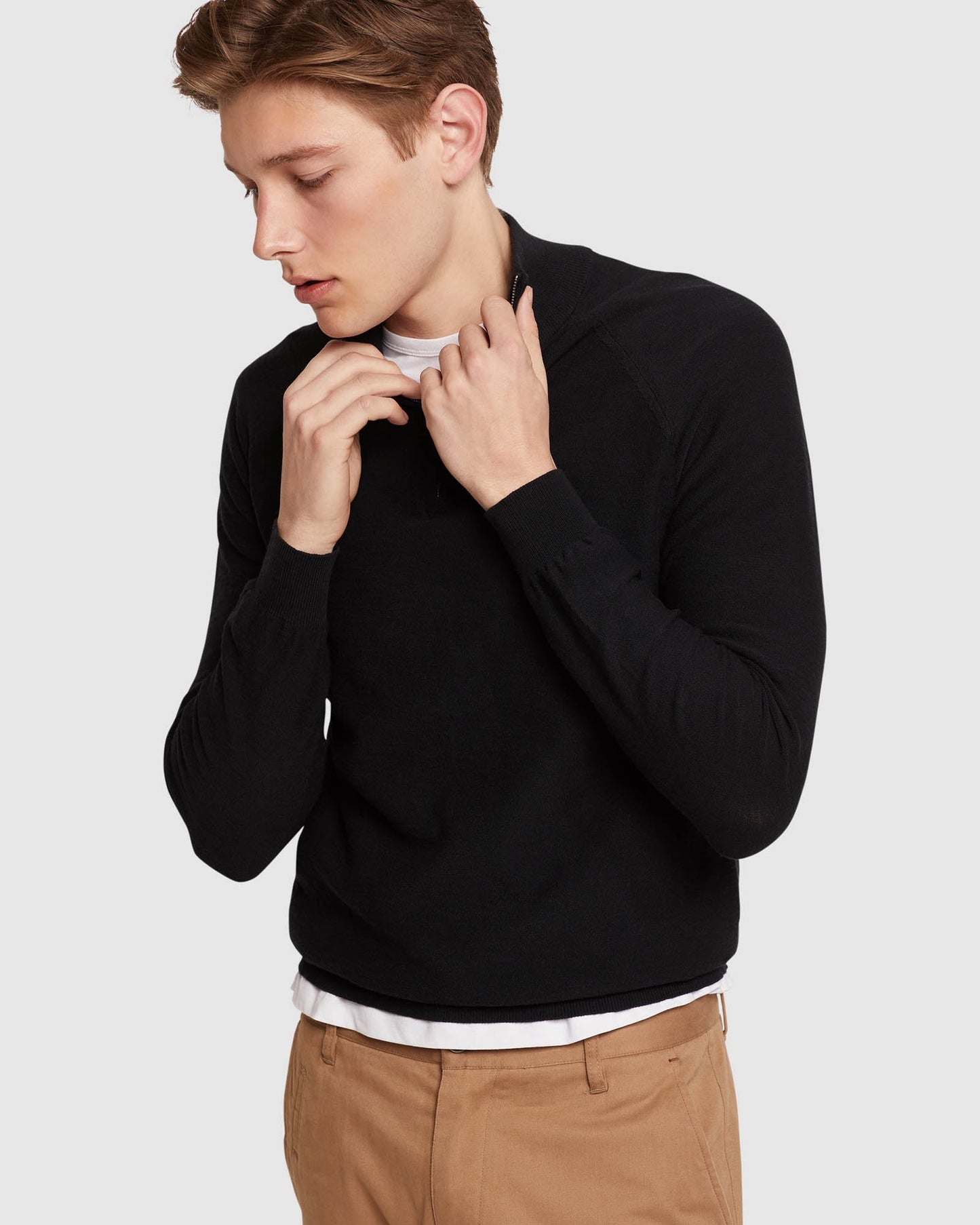 Bart Zip Neck Knit