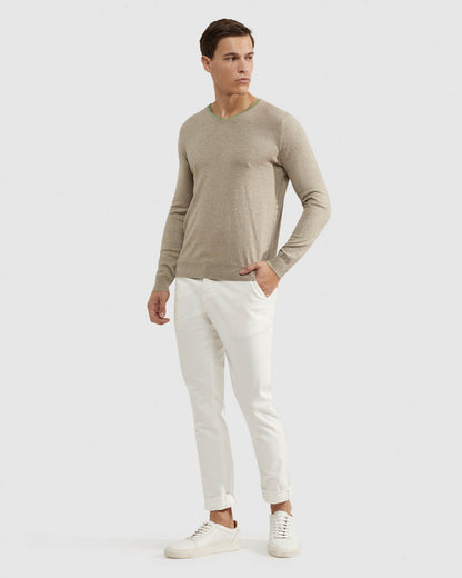Lenny V Neck Cashmere Blend Pullovr