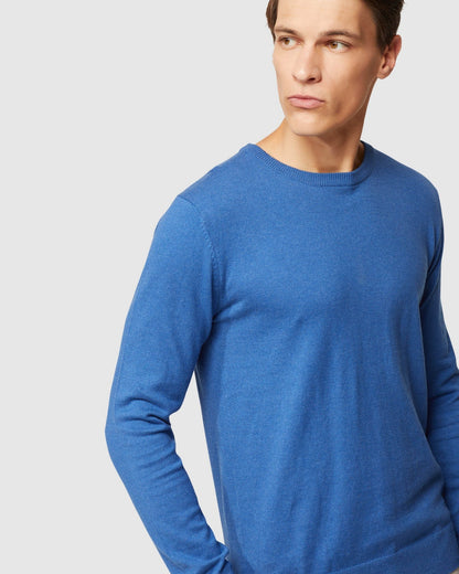 Crew Neck Cotton Cashmere Pullvr