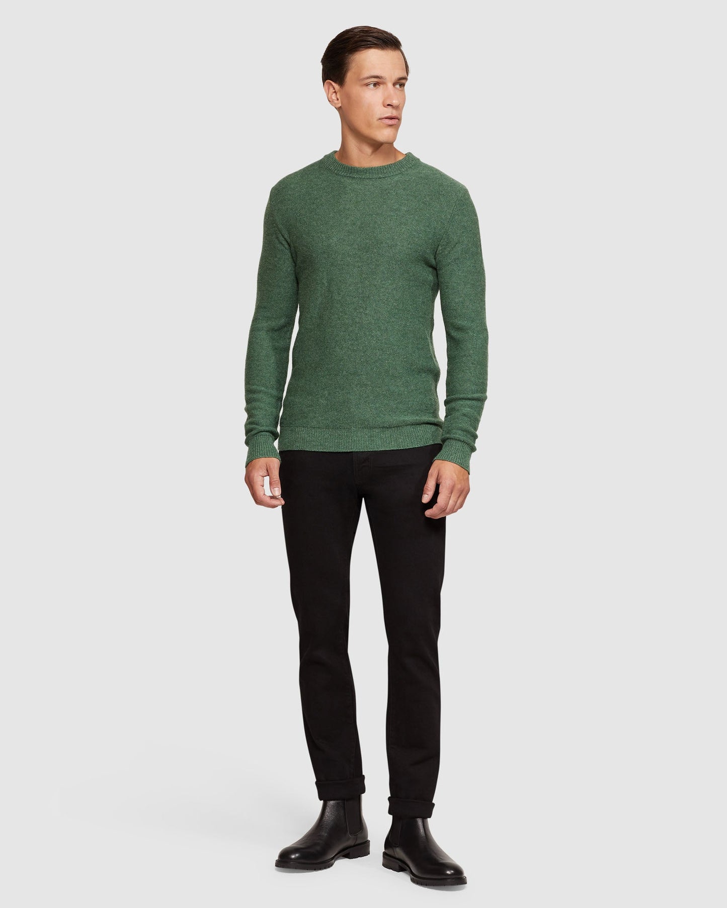 Leon Crew Neck Wool Rich Pullover