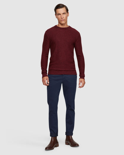 Leon Crew Neck Wool Rich Pullover