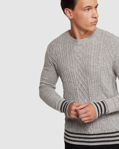 Matteo Cable Knit Pullover