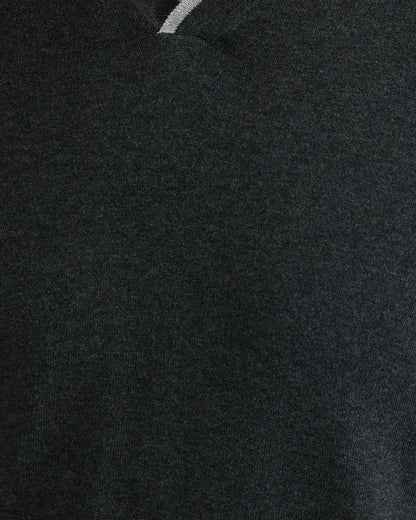 Reiss Tipping Collar Long Sleeve Polo