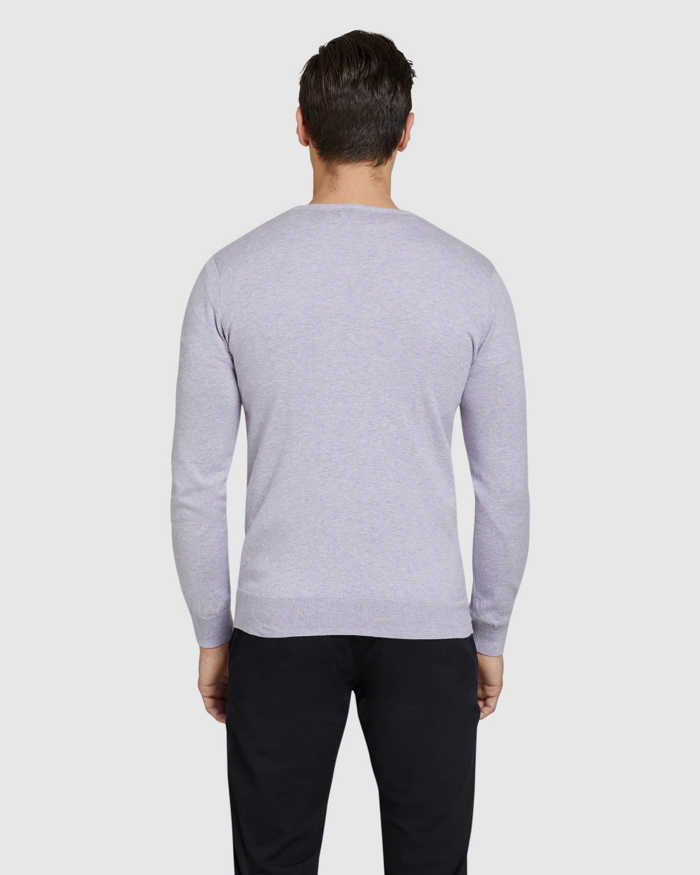 Cotton Cashmere V-Neck Pullover