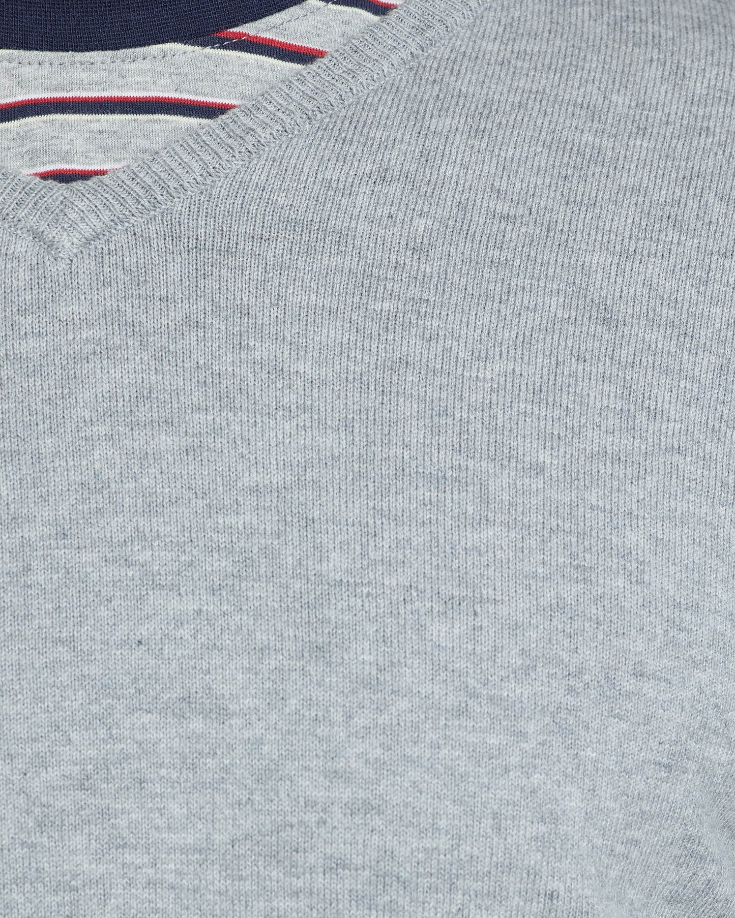 Cotton Cashmere V-Neck Pullover