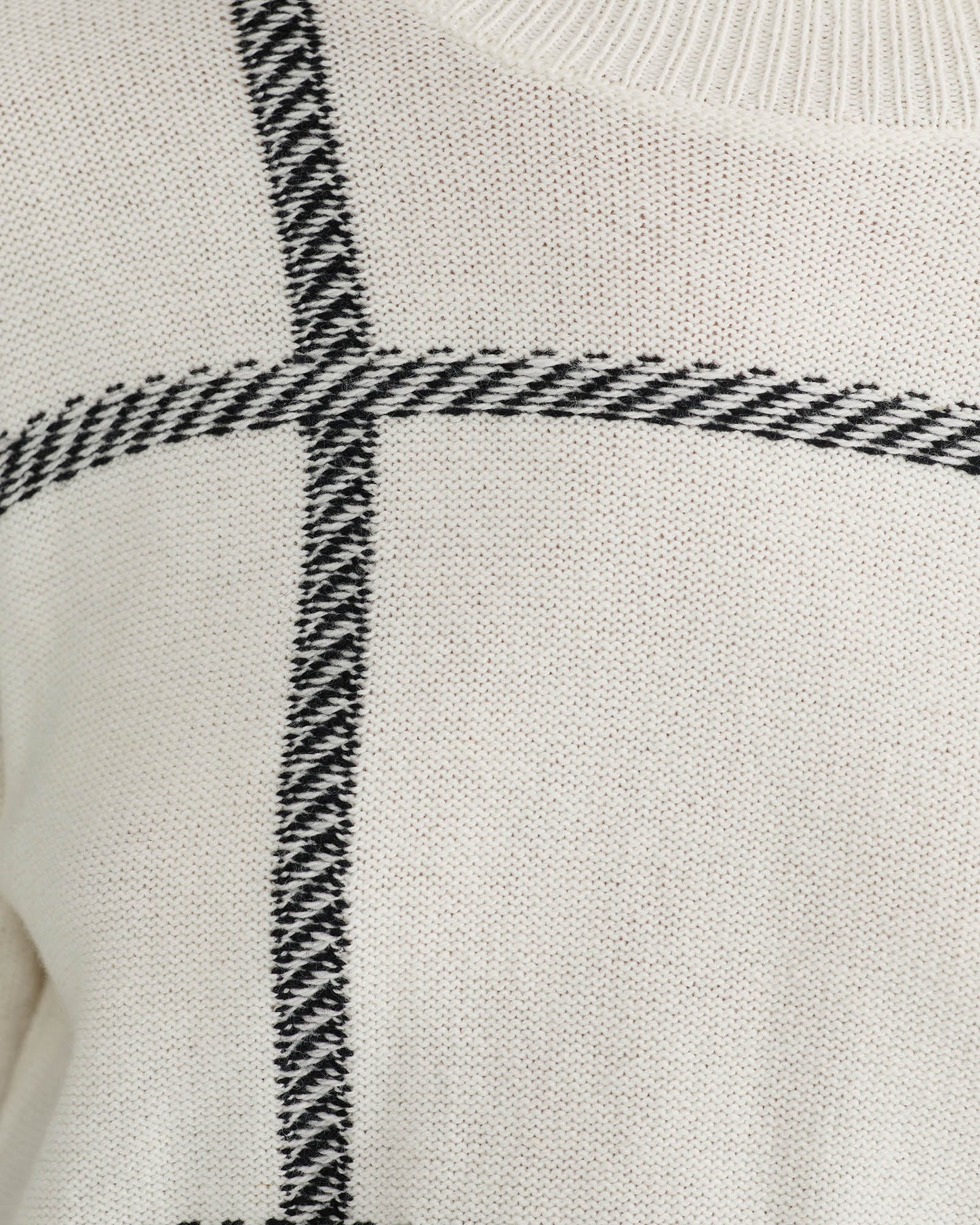 Peggy Graphic Crew Neck Knit Top