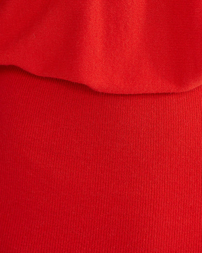 Francesca V-Neck Rib Knitted Dress