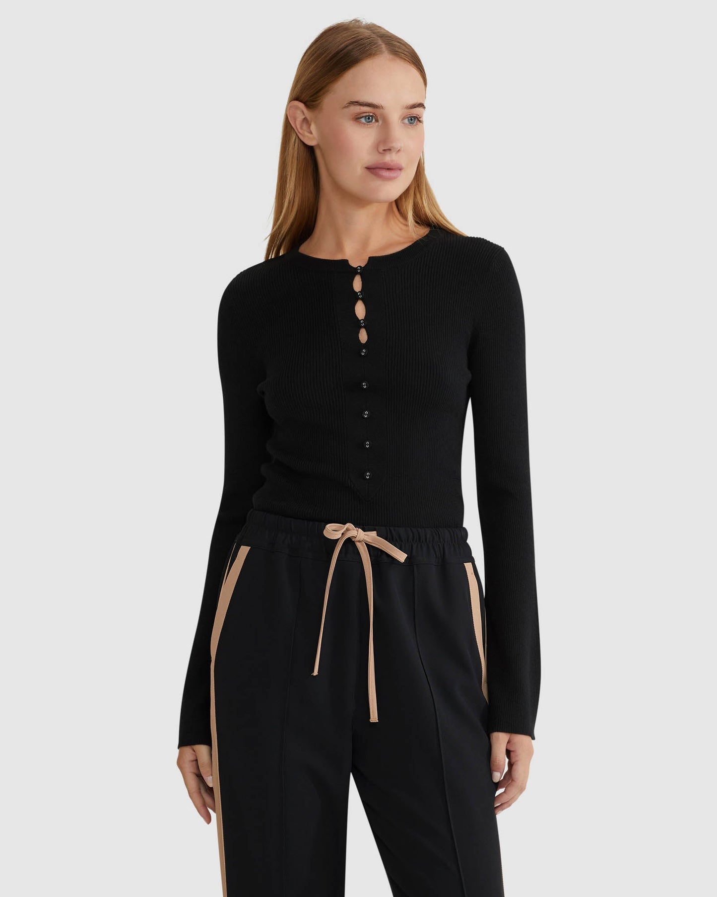 Elka Henley Knit Top