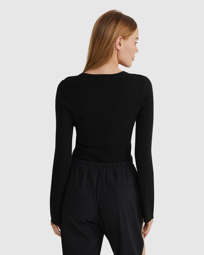 Elka Henley Knit Top