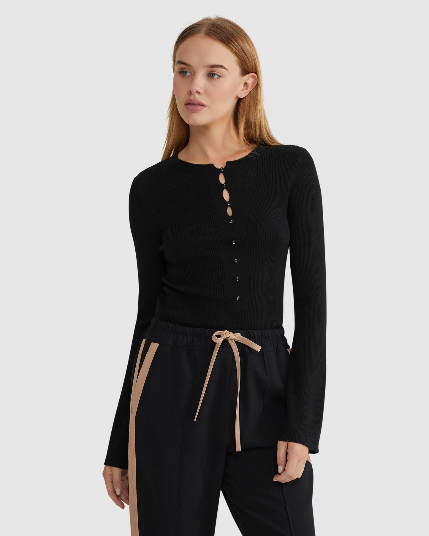 Elka Henley Knit Top