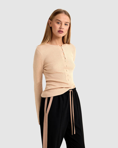 Elka Henley Knit Top