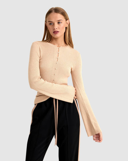 Elka Henley Knit Top