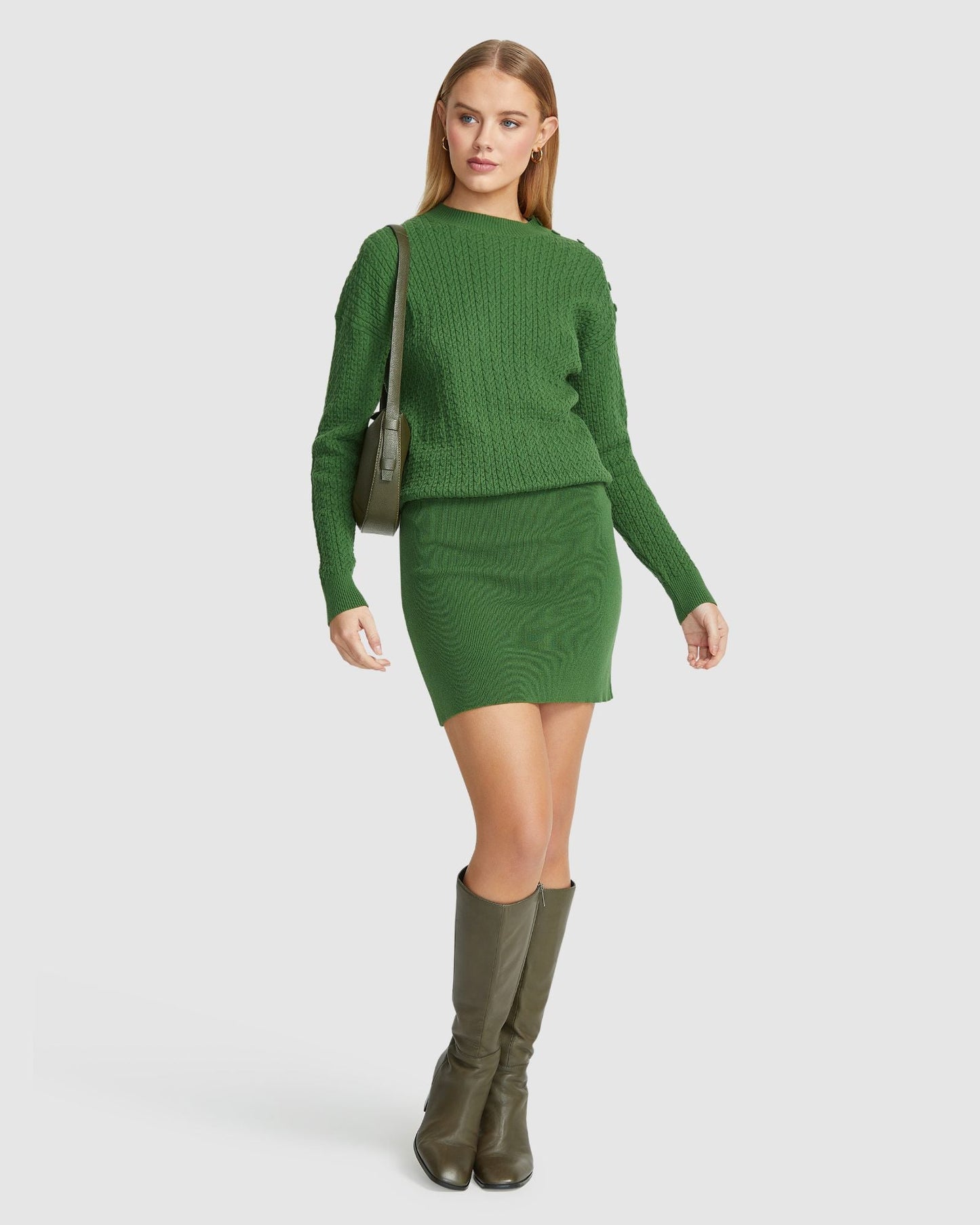 Reba Cable Mini Dress