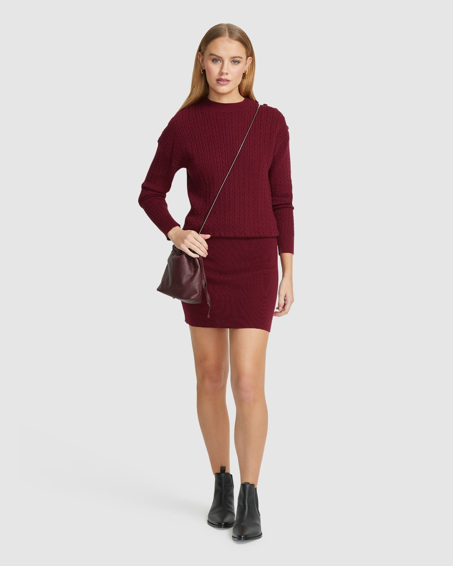 Reba Cable Mini Dress