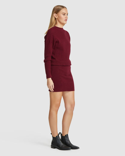 Reba Cable Mini Dress