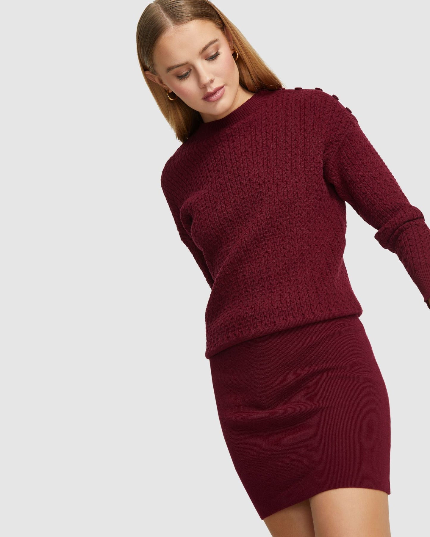 Reba Cable Mini Dress