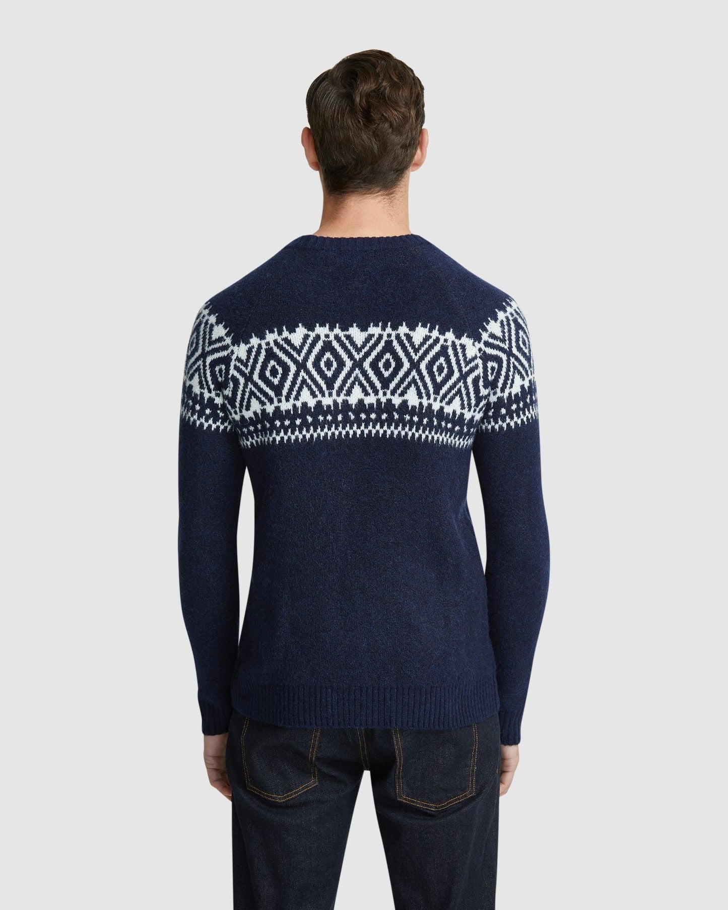Lachie Pattern Crew Neck Knit Top