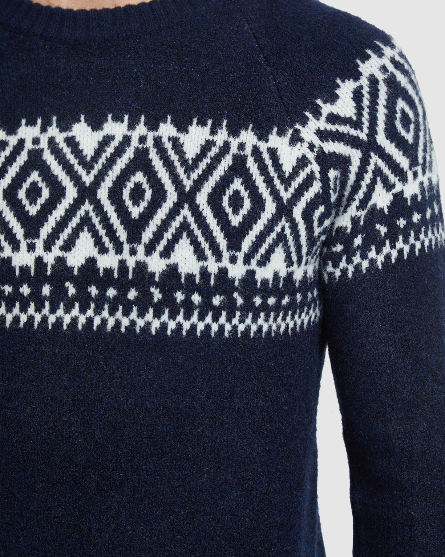 Lachie Pattern Crew Neck Knit Top