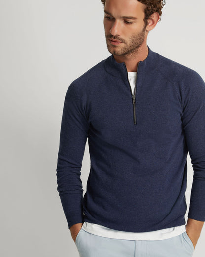 Perry Zip Collar Knit Top