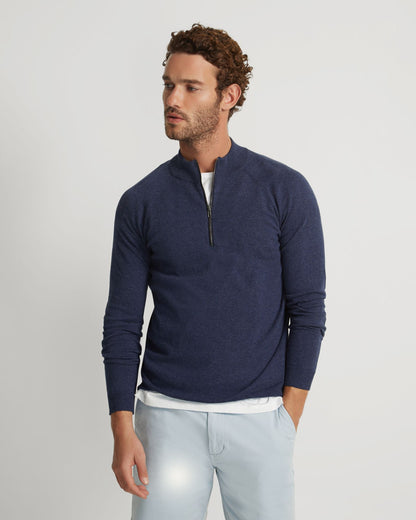 Perry Zip Collar Knit Top