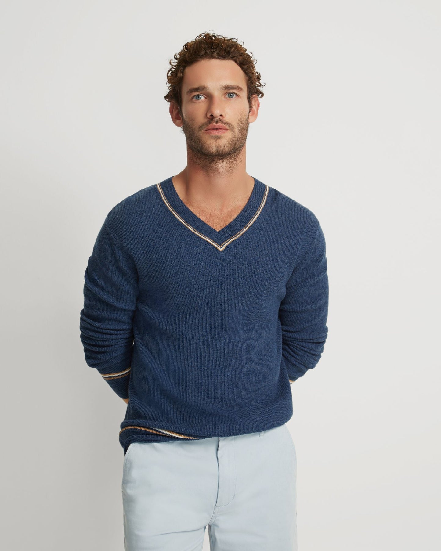 Bruno Cashmere Blend V-Neck Top