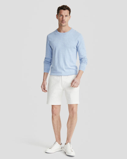 Basic Crew Neck Cashmere Blend Top